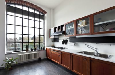 Sprossenfenster in der Küche